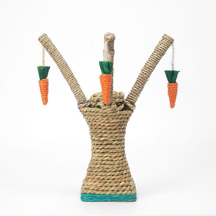 Rabbit Toy Set – Wicker Grass Climbing and Chewing
