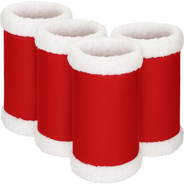 Horse Leg Wraps – Christmas Polyester Covers with Faux Fur