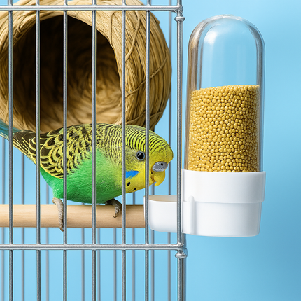 Hanging Bird Feeder & Water Dispenser for Cage