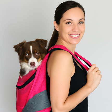 Portable Pet Carrier Backpack – Breathable Mesh Travel Bag for Cats & Dogs