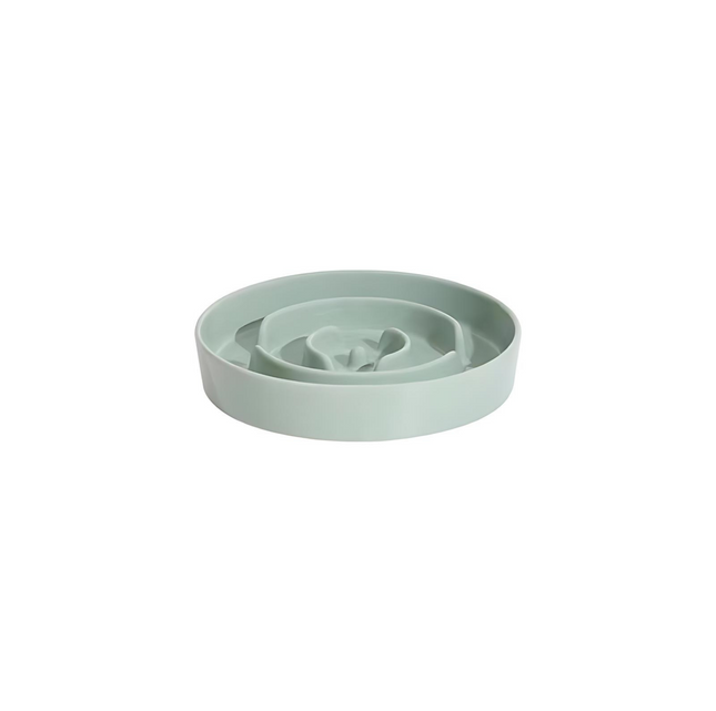 Ceramic Elevated Pet Bowl – Slow Feeder for Cats & Dogs