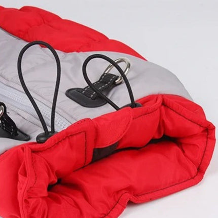 Reflective Dog Jacket – Winter Zipper Coat with Built-In Harness