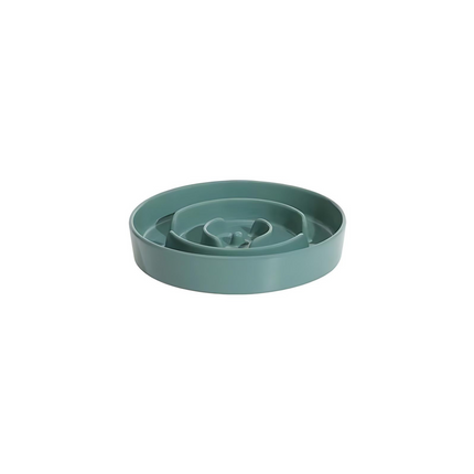 Ceramic Elevated Pet Bowl – Slow Feeder for Cats & Dogs
