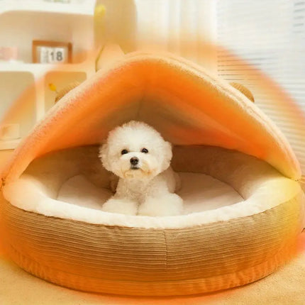 Pet Sleeping Bag Bed – Half-Enclosed Nest for Small Dogs