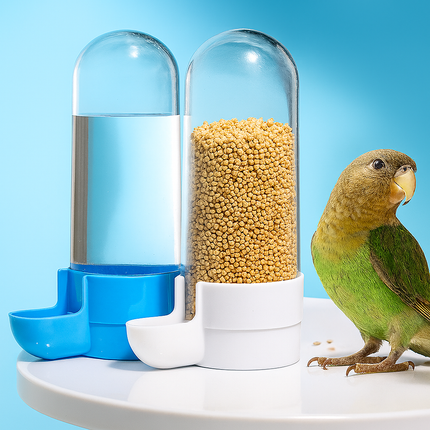 Hanging Bird Feeder & Water Dispenser for Cage