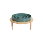 S - 15 CM / Bowl + Poles / Dark Green