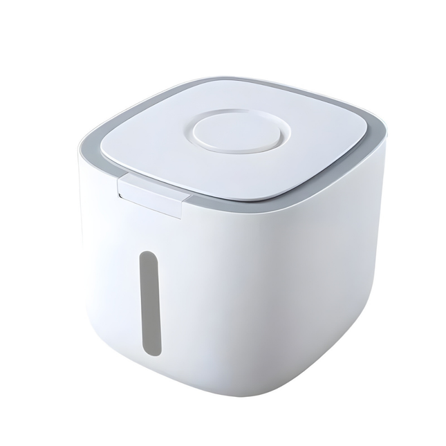 Pet Food Storage Container – Airtight Box with Measuring Cup
