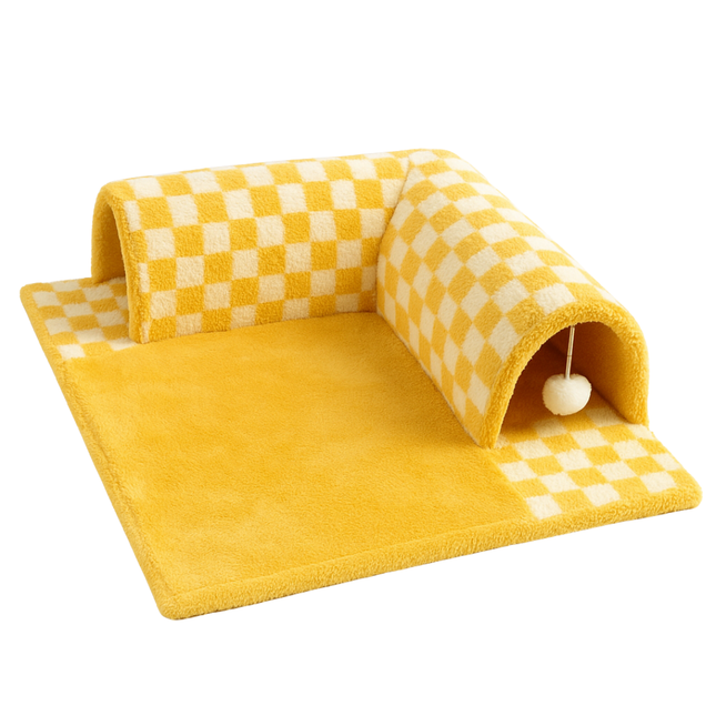 Cat Tunnel Bed – Washable Foldable Tunnel Nest for All Seasons