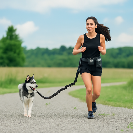 PawStrap Dog Leash – Retractable Hands-Free with Shock Absorption