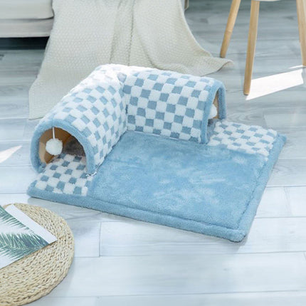 Cat Tunnel Bed – Washable Foldable Tunnel Nest for All Seasons