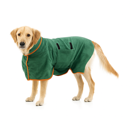 Microfiber Dog Bathrobe – Drying Pet Towel Coat