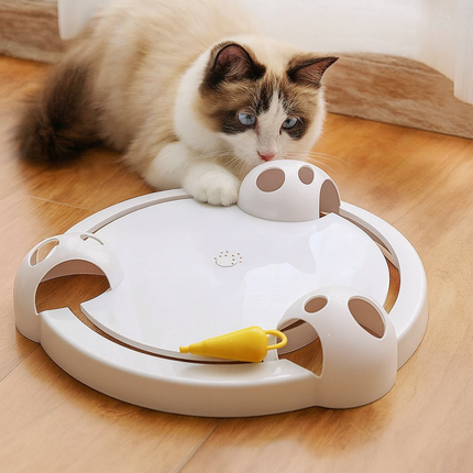 Interactive Cat Toy – Electronic Spinning Mouse Teaser