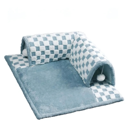 Cat Tunnel Bed – Washable Foldable Tunnel Nest for All Seasons
