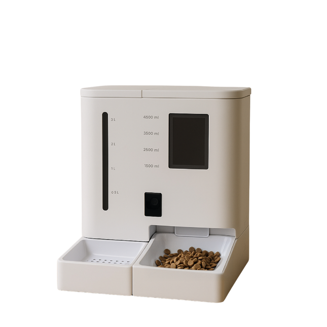 Smart Pet Feeder & Water Fountain – 2-in-1 with Camera and App Control