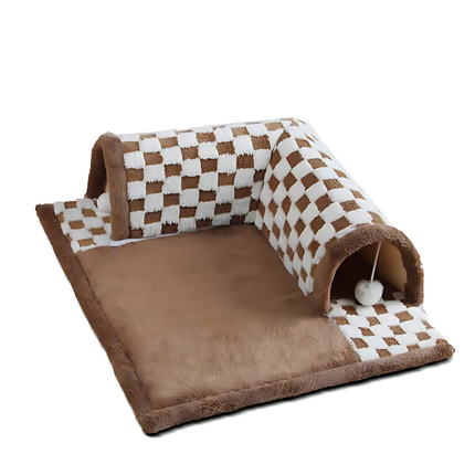 Cat Tunnel Bed – Washable Foldable Tunnel Nest for All Seasons