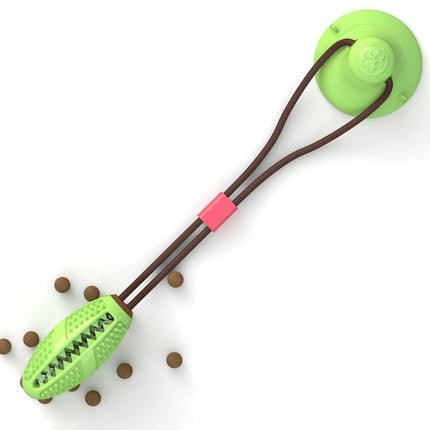 Interactive Suction Cup Dog Toy – Silicone Chew Ball for Puppies
