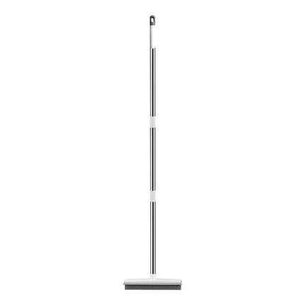 Rubber Broom with Squeegee – Pet Hair Remover for Floors