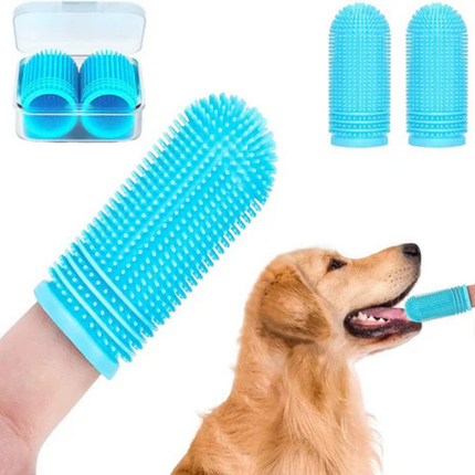 Pet Finger Toothbrush – Soft Silicone Cleaning Tool for Dogs and Cats