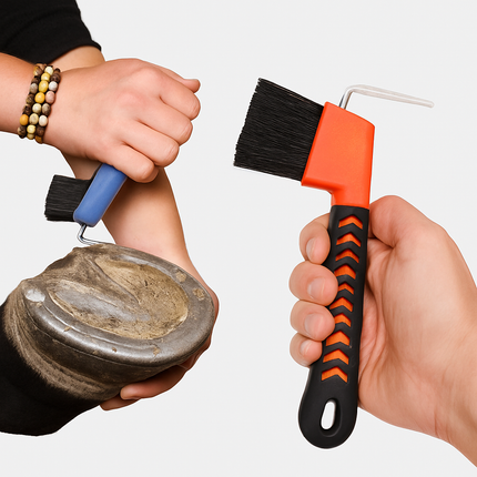 Horseshoe Hook Hoof Cleaning Brush – Stable Grooming Tool