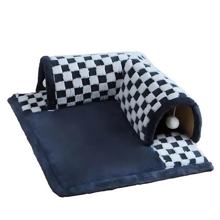 Cat Tunnel Bed – Washable Foldable Tunnel Nest for All Seasons