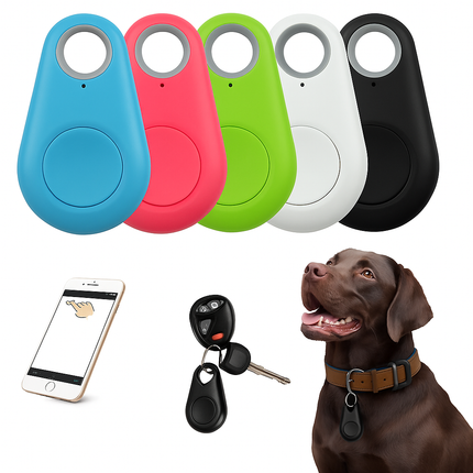 Mini Bluetooth 5.0 Tracker – Round Smart Finder for Pets, Bags, Wallets