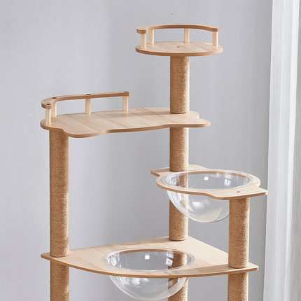 Cat Tree – Multi-Level Cat Tower with Sisal Rope Scratching Posts & Toys