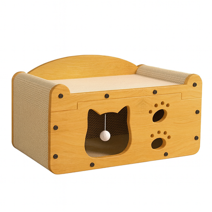 Cat House - Double-Layer Scratcher and Bed