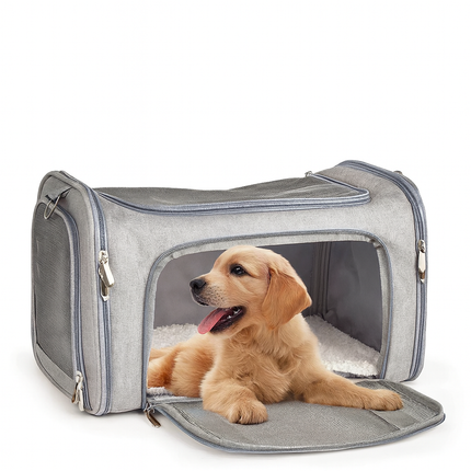 Pet Travel Carrier Bag – Soft-Sided Backpack for Small Dogs and Cats