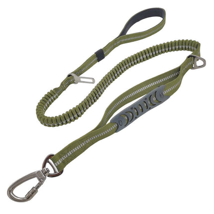 Adjustable Reflective Nylon Dog Leash – Multifunctional Retractable Pet Lead