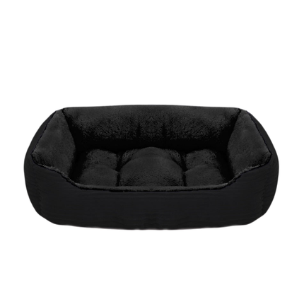 Square Plush Pet Bed – Calming Cushion for Small and Medium Dogs and Cats