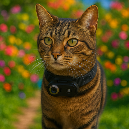Smart Cam Pet Collar – 4K Portable WiFi Action Camera