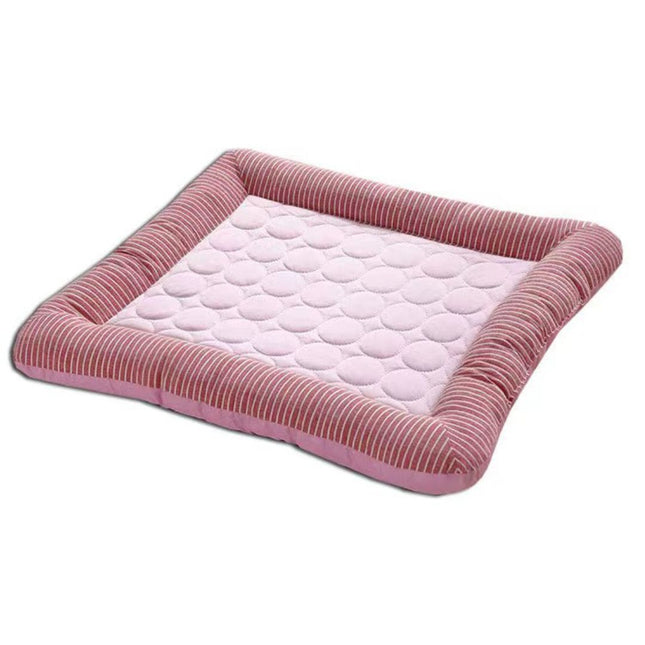 Cooling Pet Bed – Breathable Ice Silk Cushion for Dogs