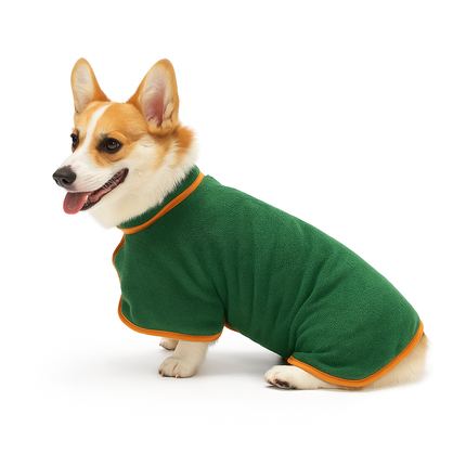Microfiber Dog Bathrobe – Drying Pet Towel Coat