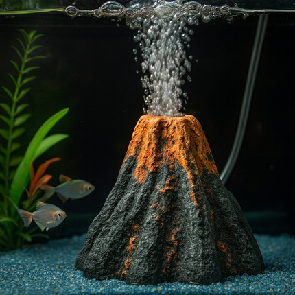 Volcano Air Stone Decoration – Aquarium Bubble and Oxygen Diffuser