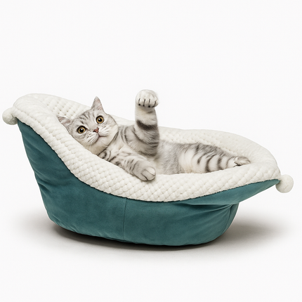Dog Bed – Boat Shape Washable Fleece Cushion