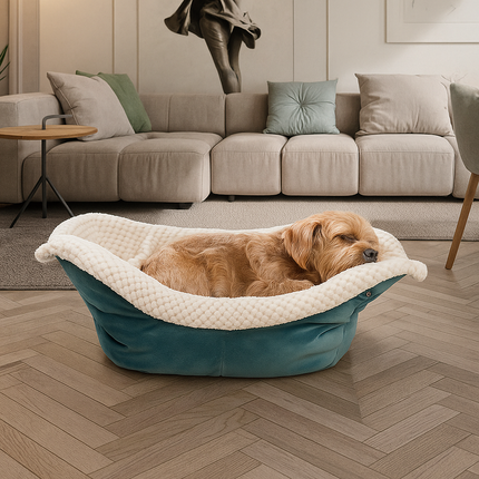 Dog Bed – Boat Shape Washable Fleece Cushion