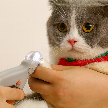 Pet Nail Clipper with LED Light – Cat & Dog Grooming Tool