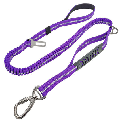 Adjustable Reflective Nylon Dog Leash – Multifunctional Retractable Pet Lead