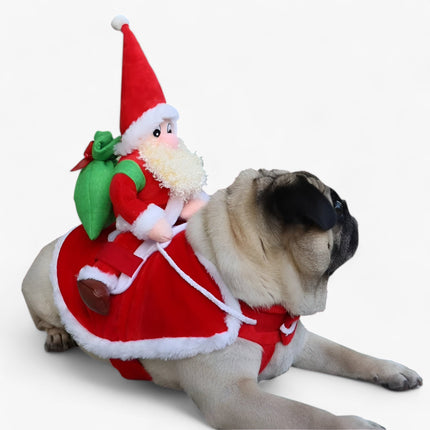 Christmas Pet Hoodie – Warm Fleece Outfit for Cats and Dogs