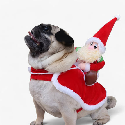 Christmas Pet Hoodie – Warm Fleece Outfit for Cats and Dogs