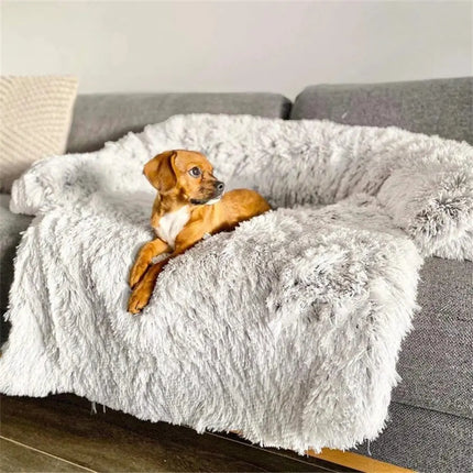 Quishy Plush Pet Blanket – Washable Sofa Protector for Dogs and Cats