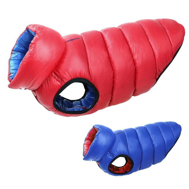 Reversible Dog Puffer Jacket – Winter Coat for Medium & Large Dogs