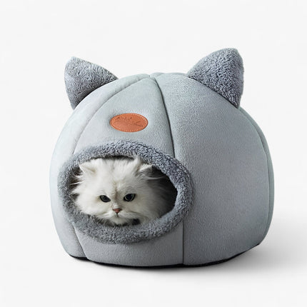 Winter Pet Bed – Washable Sleeping Cave for Cats