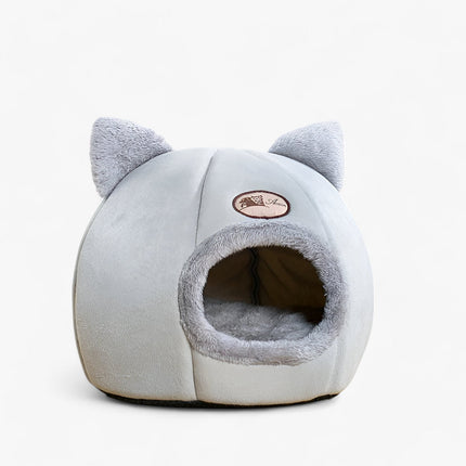 Winter Pet Bed – Washable Sleeping Cave for Cats