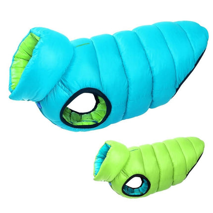 Reversible Dog Puffer Jacket – Winter Coat for Medium & Large Dogs