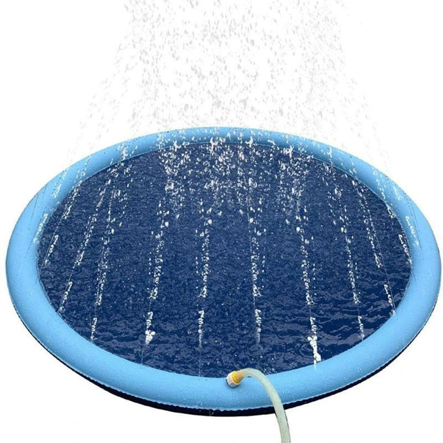 Dog Pool – Inflatable Pet Splash Pad with Sprinkler