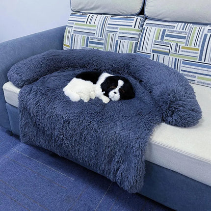 Quishy Plush Pet Blanket – Washable Sofa Protector for Dogs and Cats