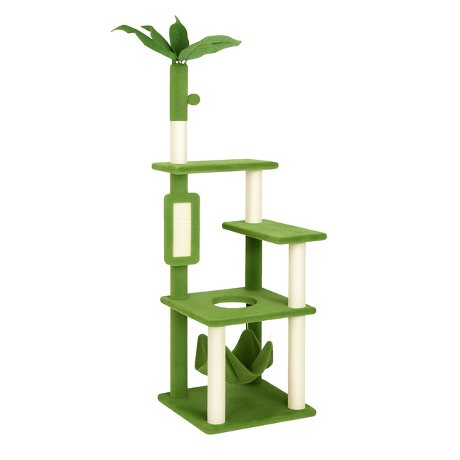 Cat Tree – Tower with Hammock, Platforms & Play Ball
