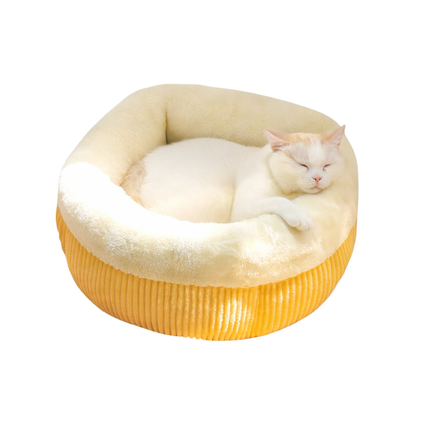 Plush Cat Sleeping Bag – Semi-Enclosed Pet Bed