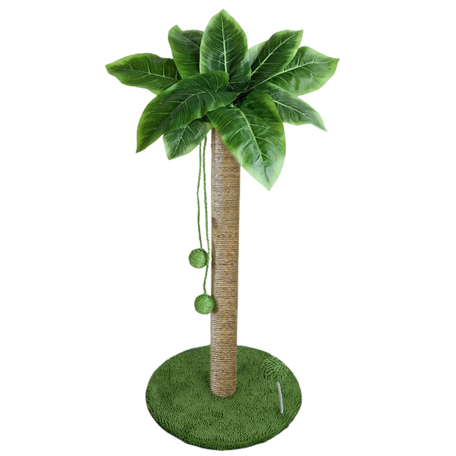 Cat Scratching Post – Sisal Rope Tree with Hanging Toys